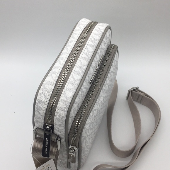 MICHAEL KORS MD FLIGHT CROSSBODY Bag BRIGHT WHITE - Picture 7 of 8